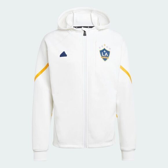 Adidas LA Galaxy MLS GameDay Anthem Full-Zip Jacket White - Picture 1 of 12